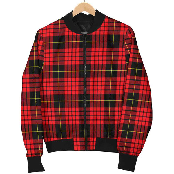 Scottish MacQueen Modern Clan Tartan Bomber Jacket Tartan Plaid 1