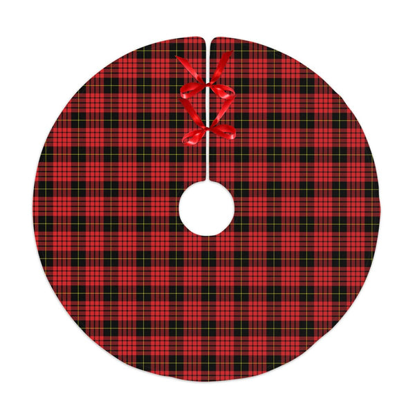 Scottish MacQueen Modern Clan Tartan Christmas Tree Skirt No Tassels 1 Tartan Plaid