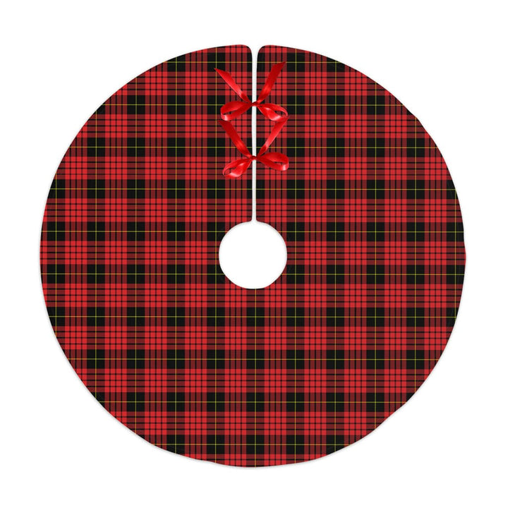 Scottish MacQueen Modern Clan Tartan Christmas Tree Skirt No Tassels 1 Tartan Plaid