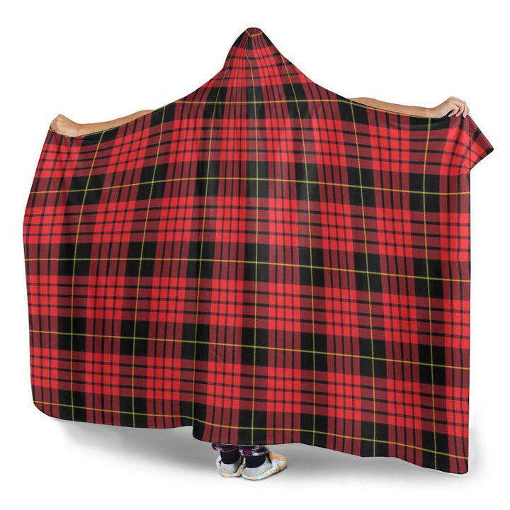Scottish MacQueen Modern Clan Tartan Hooded Blanket Tartan Plaid 3