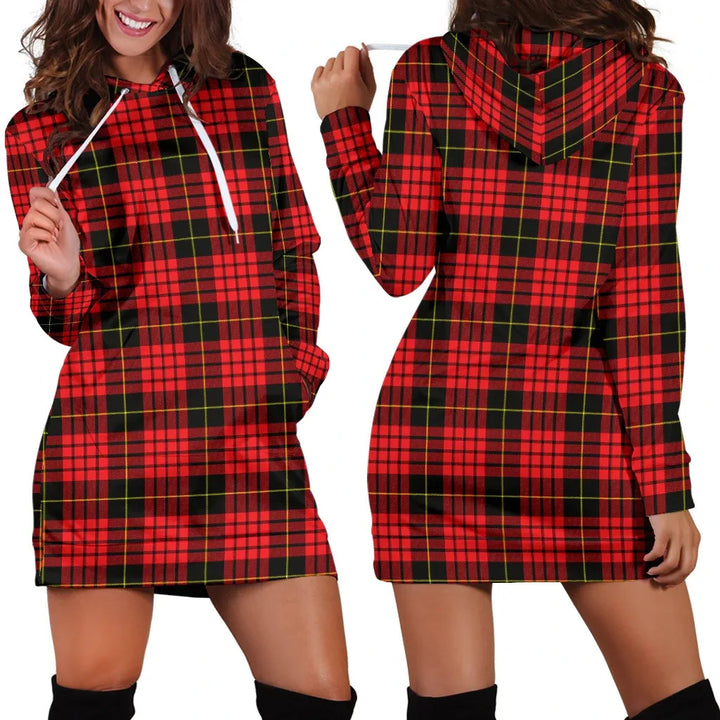 Scottish MacQueen Modern Clan Tartan Hoodie Dress