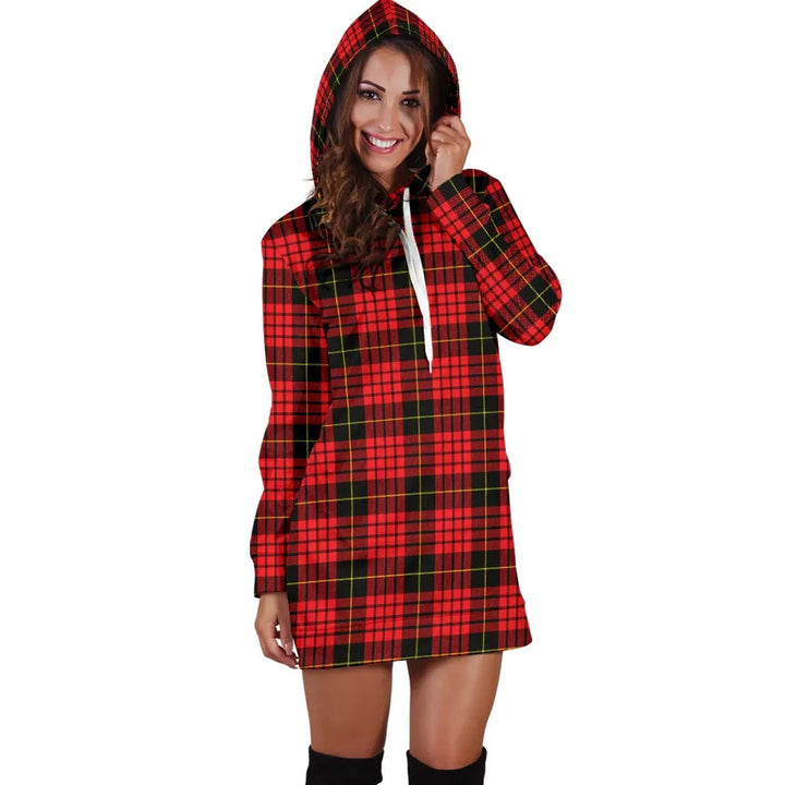 Scottish MacQueen Modern Clan Tartan Hoodie Dress