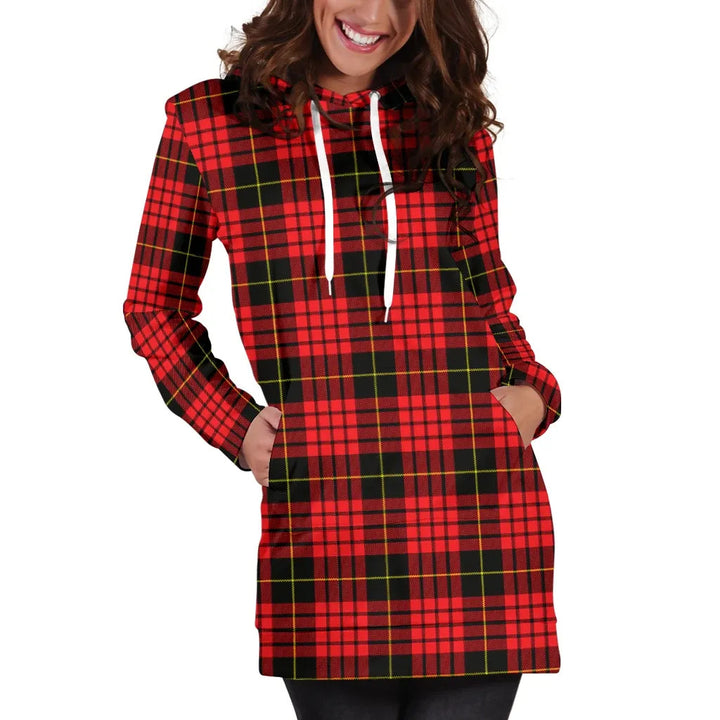 Scottish MacQueen Modern Clan Tartan Hoodie Dress