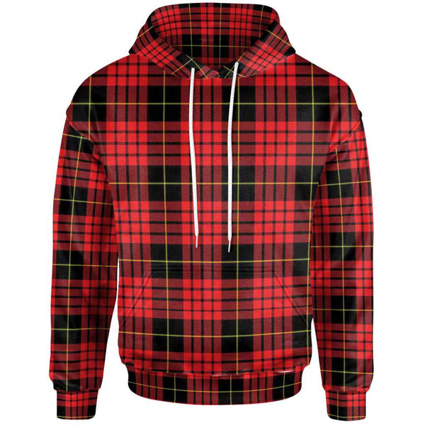Scottish MacQueen Modern Clan Tartan Hoodie Front Side Tartan Plaid