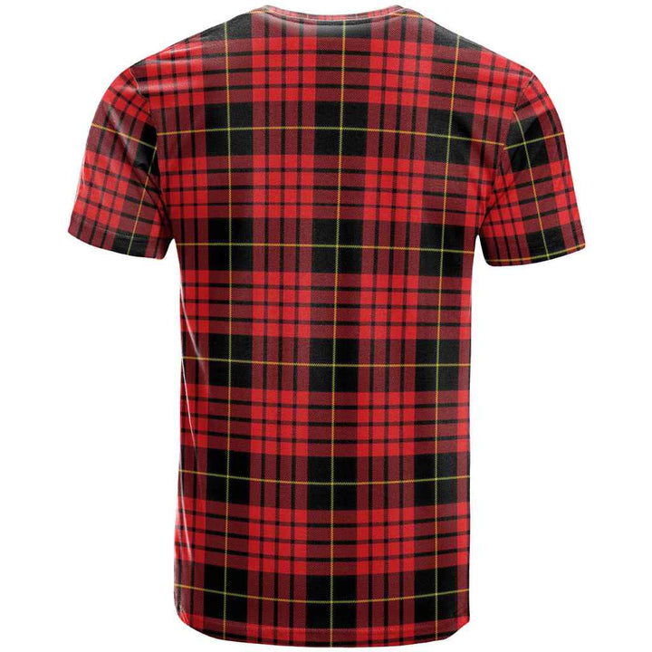Scottish MacQueen Modern Clan Tartan T-Shirt Back Side Tartan Plaid