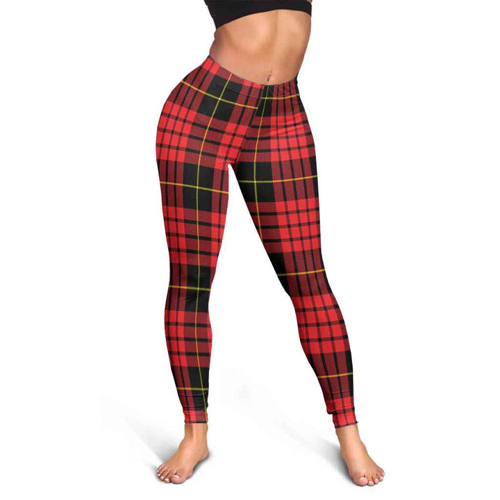 Scottish MacQueen Modern Clan Tartan Women Leggings Tartan Plaid 3