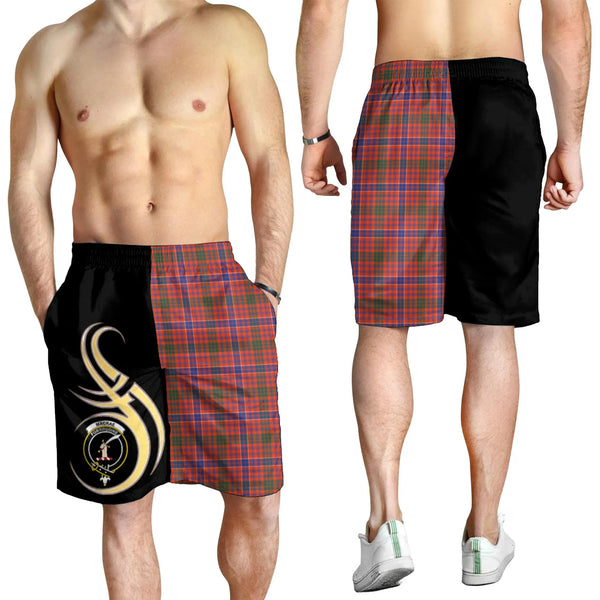 Scottish MacRae Ancient Clan Crest Tartan Believe in Me Men's Shorts