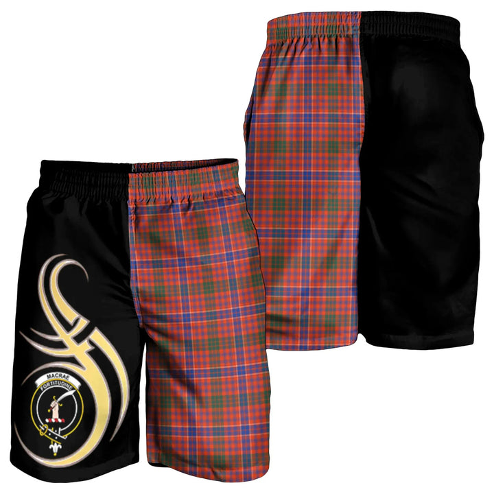 Scottish MacRae Ancient Clan Crest Tartan Believe in Me Men's Shorts