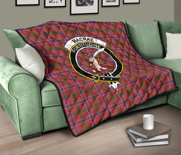 Scottish MacRae Ancient Clan Crest Tartan Quilt Tartan Plaid 10
