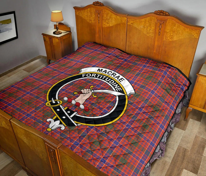 Scottish MacRae Ancient Clan Crest Tartan Quilt Tartan Plaid 12