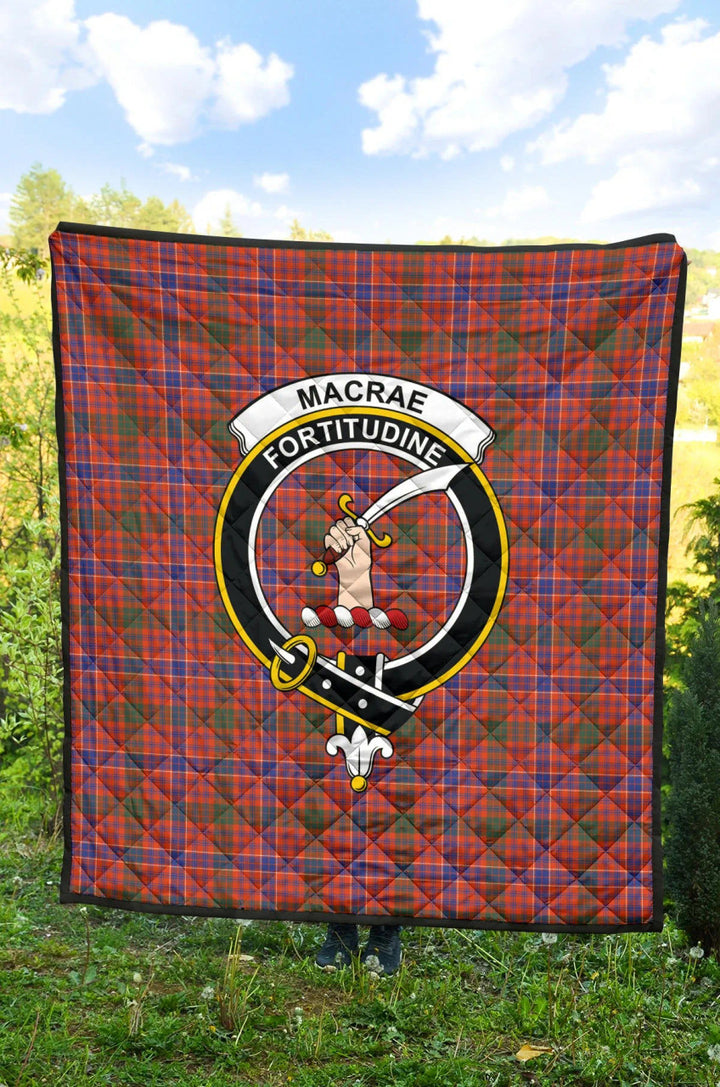 Scottish MacRae Ancient Clan Crest Tartan Quilt Tartan Plaid 2