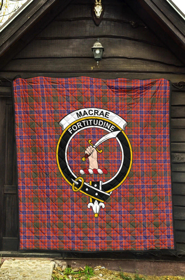 Scottish MacRae Ancient Clan Crest Tartan Quilt Tartan Plaid 3
