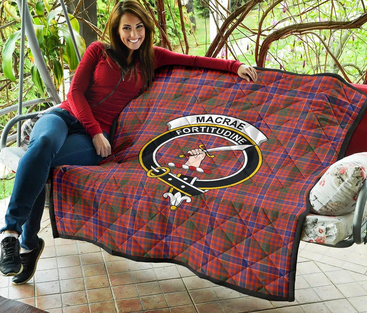 Scottish MacRae Ancient Clan Crest Tartan Quilt Tartan Plaid 5