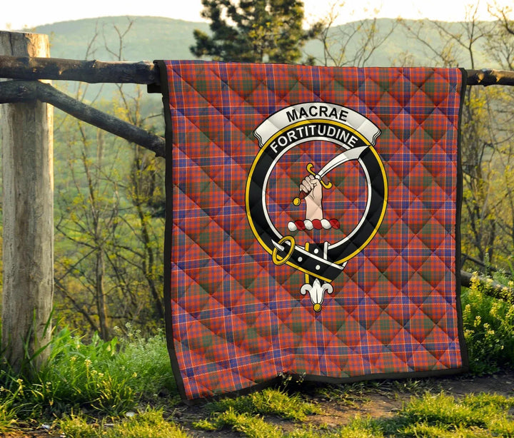 Scottish MacRae Ancient Clan Crest Tartan Quilt Tartan Plaid 6