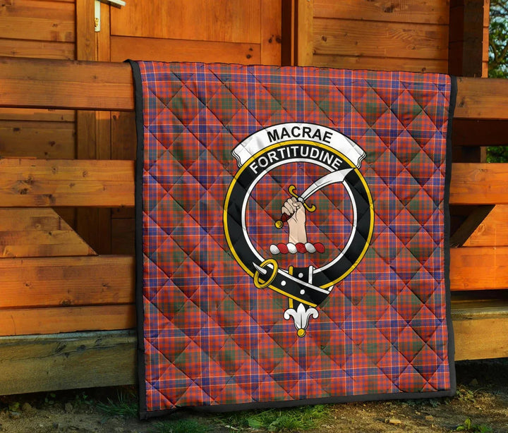 Scottish MacRae Ancient Clan Crest Tartan Quilt Tartan Plaid 7