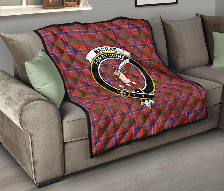 Scottish MacRae Ancient Clan Crest Tartan Quilt Tartan Plaid 8