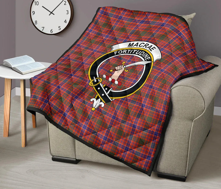 Scottish MacRae Ancient Clan Crest Tartan Quilt Tartan Plaid 9