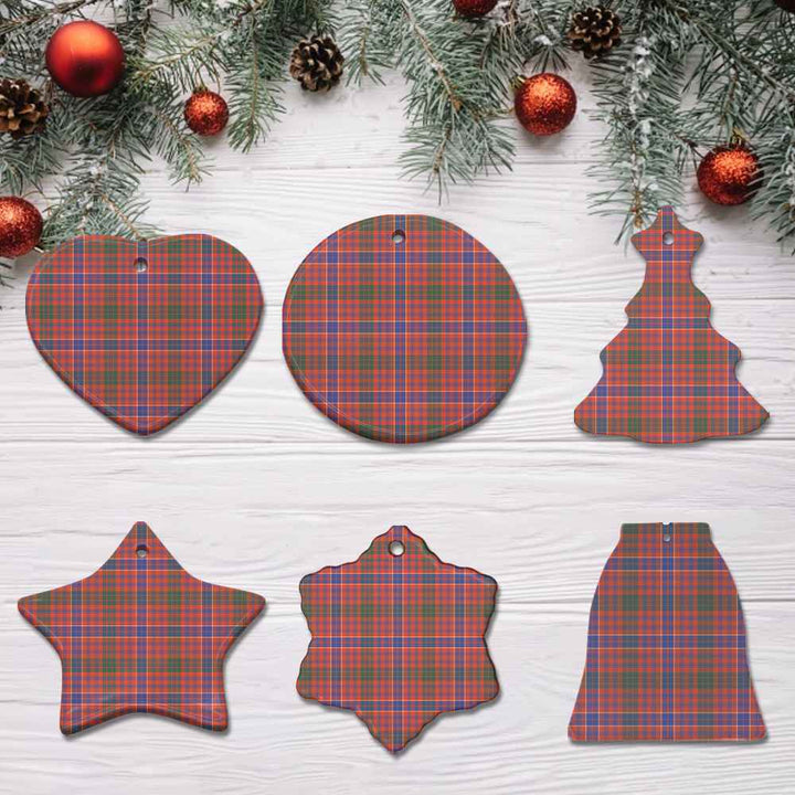 Scottish MacRae Ancient Clan Tartan Ceramic Ornament All Tartan Plaid