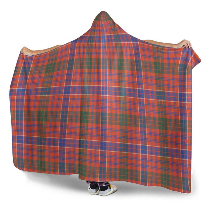 Scottish MacRae Ancient Clan Tartan Hooded Blanket Tartan Plaid 3