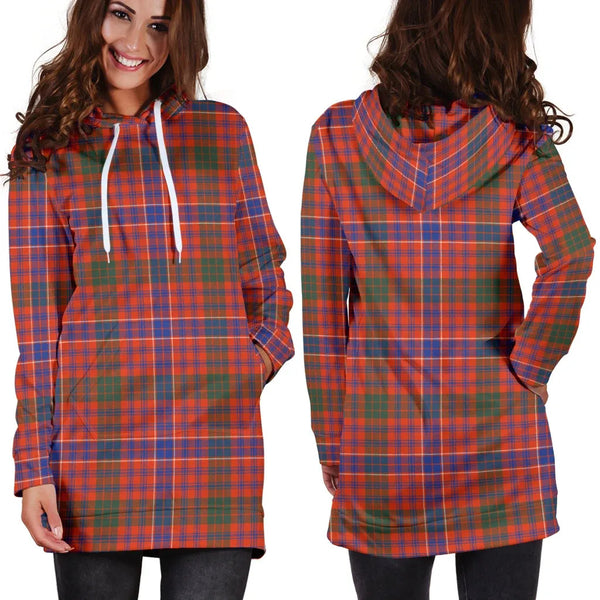 Scottish MacRae Ancient Clan Tartan Hoodie Dress