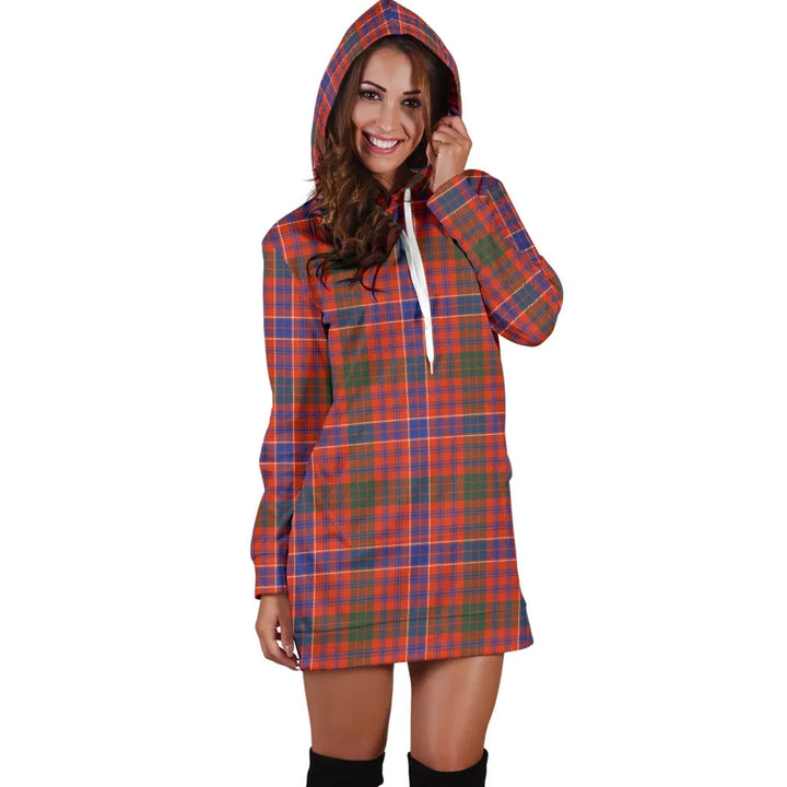 Scottish MacRae Ancient Clan Tartan Hoodie Dress