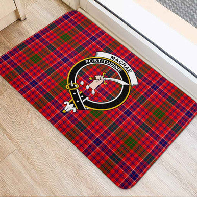 Scottish MacRae Clan Crest Tartan Door Mat Tartan Plaid 2