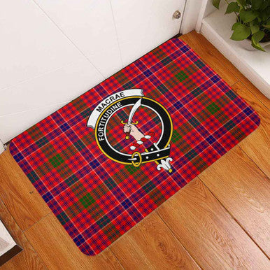 Scottish MacRae Clan Crest Tartan Door Mat Tartan Plaid 3