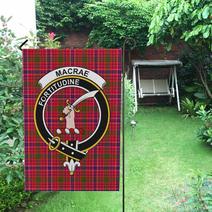 Scottish MacRae Clan Crest Tartan Garden Flag Tartan Plaid 2