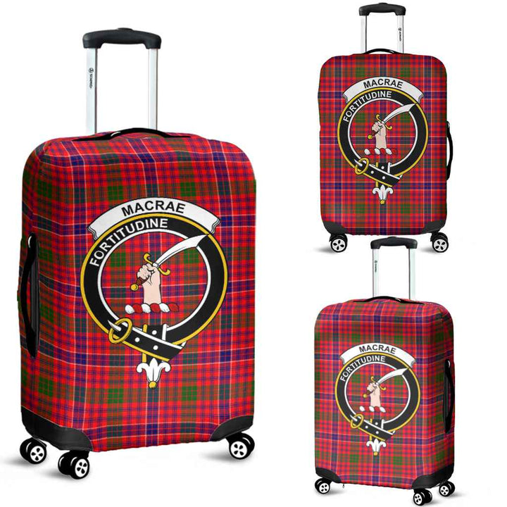 Scottish MacRae Clan Crest Tartan Luggage Cover Tartan Plaid 1