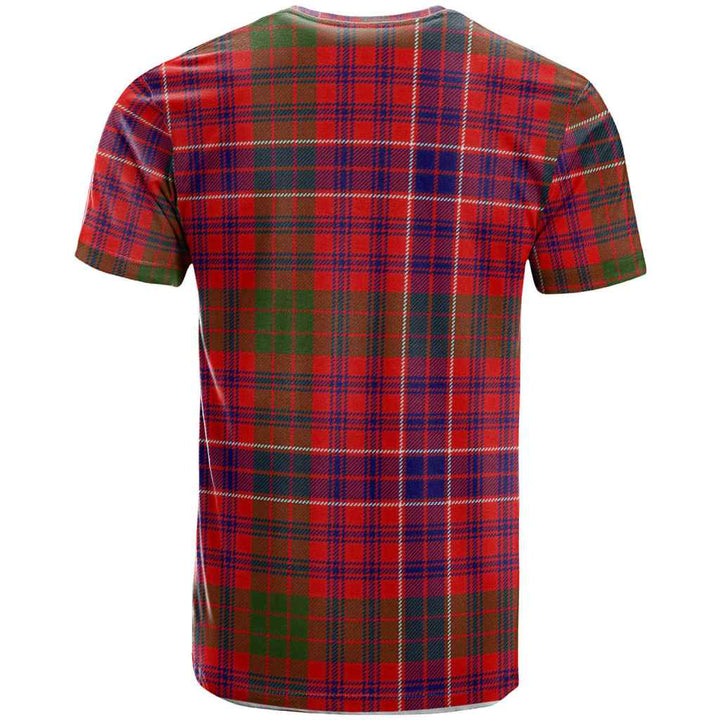 Scottish MacRae Clan Crest Tartan T-Shirt Back Side Tartan Plaid