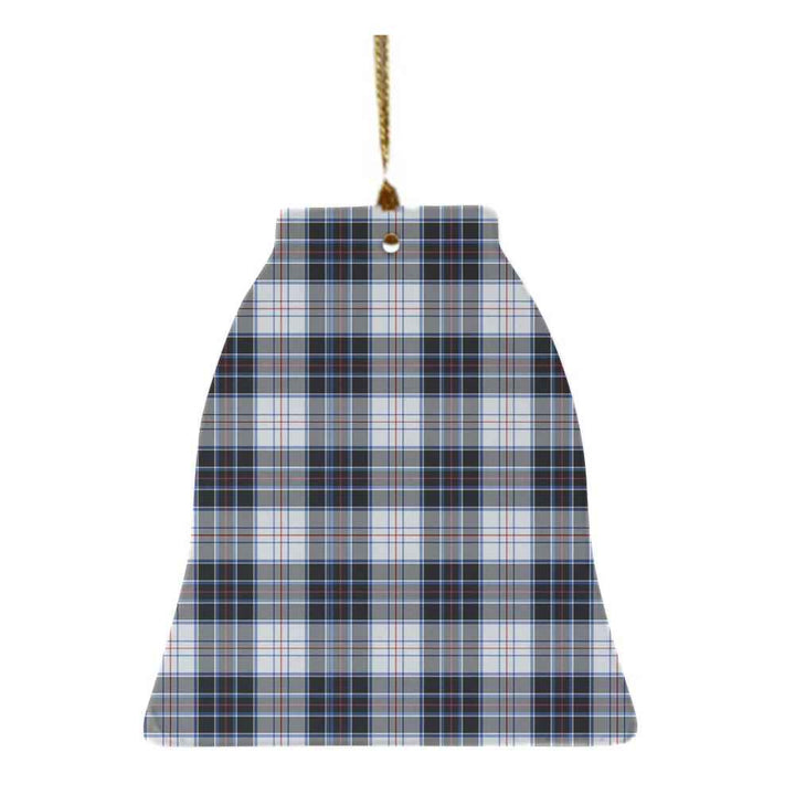Scottish MacRae Dress Modern Clan Tartan Ceramic Ornament Bell Shape Tartan Plaid