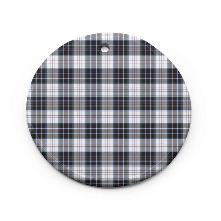 Scottish MacRae Dress Modern Clan Tartan Ceramic Ornament Circle Shape Tartan Plaid