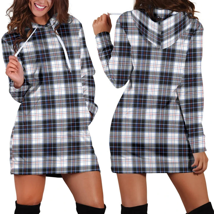 Scottish MacRae Dress Modern Clan Tartan Hoodie Dress