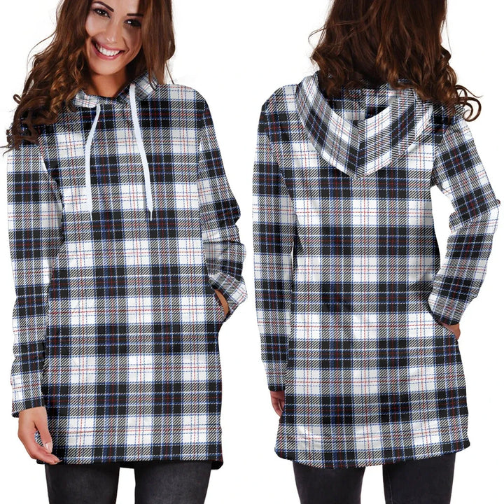 Scottish MacRae Dress Modern Clan Tartan Hoodie Dress