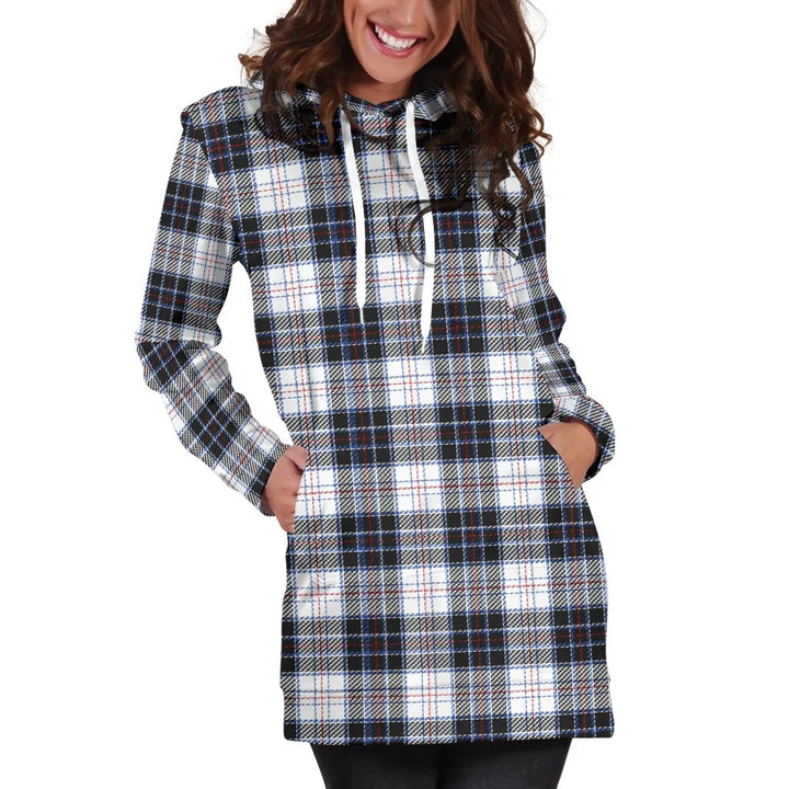 Scottish MacRae Dress Modern Clan Tartan Hoodie Dress