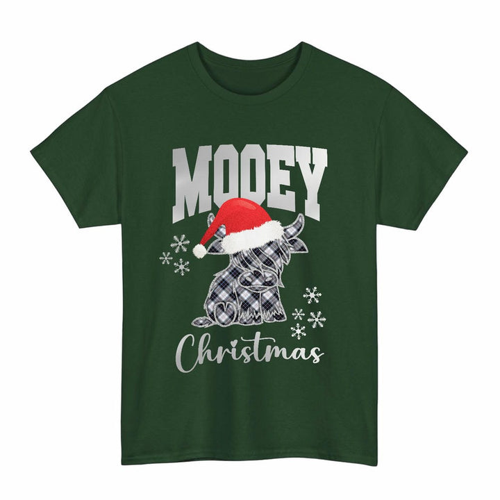 Scottish MacRae Dress Modern Clan Tartan T-Shirt - Mooey Christmas Tartan Plaid Forest Green Color