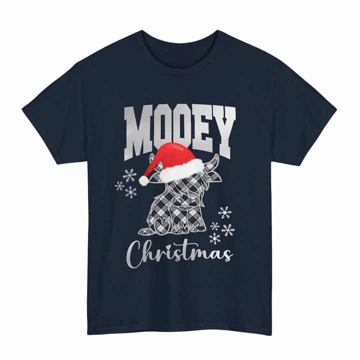 Scottish MacRae Dress Modern Clan Tartan T-Shirt - Mooey Christmas Tartan Plaid Navy Color