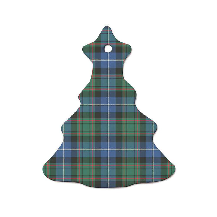 Scottish MacRae Hunting Ancient Clan Tartan Ceramic Ornament  Tree Shape Tartan Plaid