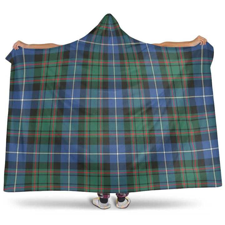 Scottish MacRae Hunting Ancient Clan Tartan Hooded Blanket Tartan Plaid 1