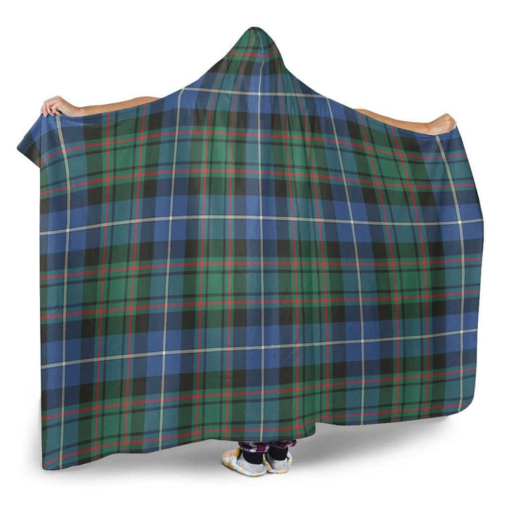 Scottish MacRae Hunting Ancient Clan Tartan Hooded Blanket Tartan Plaid 2