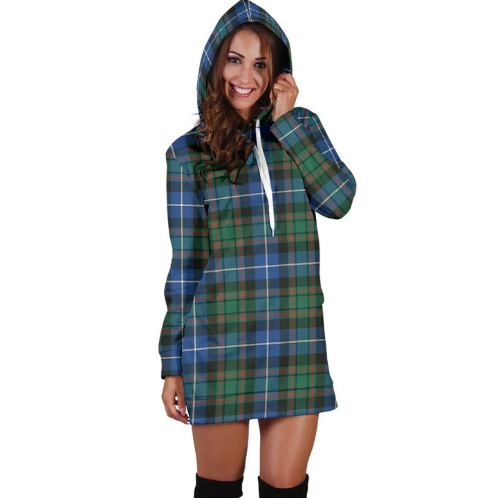 Scottish MacRae Hunting Ancient Clan Tartan Hoodie Dress