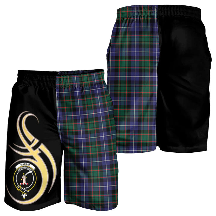 Scottish MacRae Hunting Modern Clan Crest Tartan Believe in Me Men's Shorts