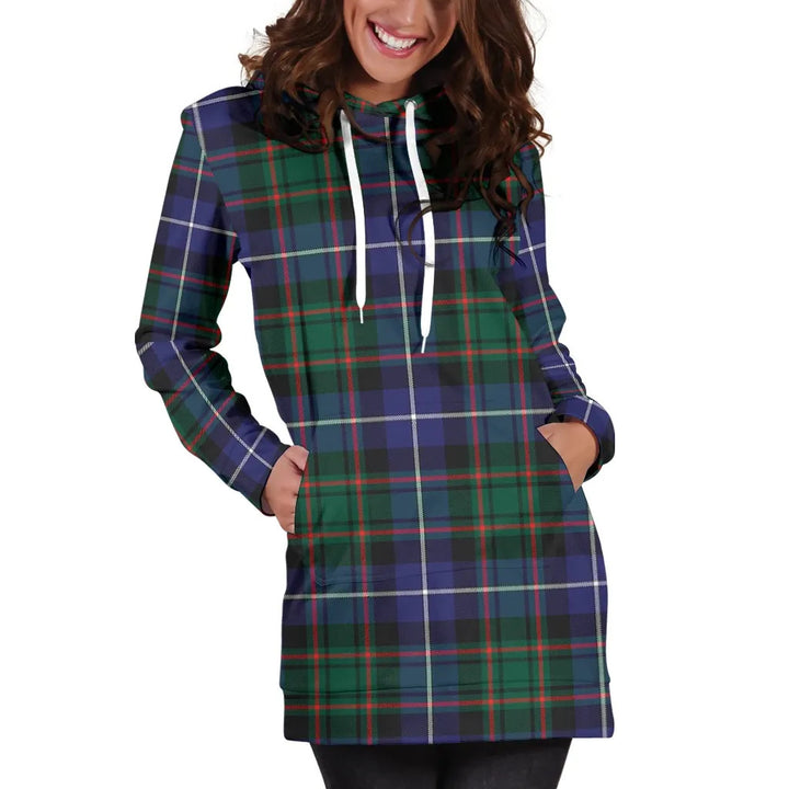 Scottish MacRae Hunting Modern Clan Tartan Hoodie Dress