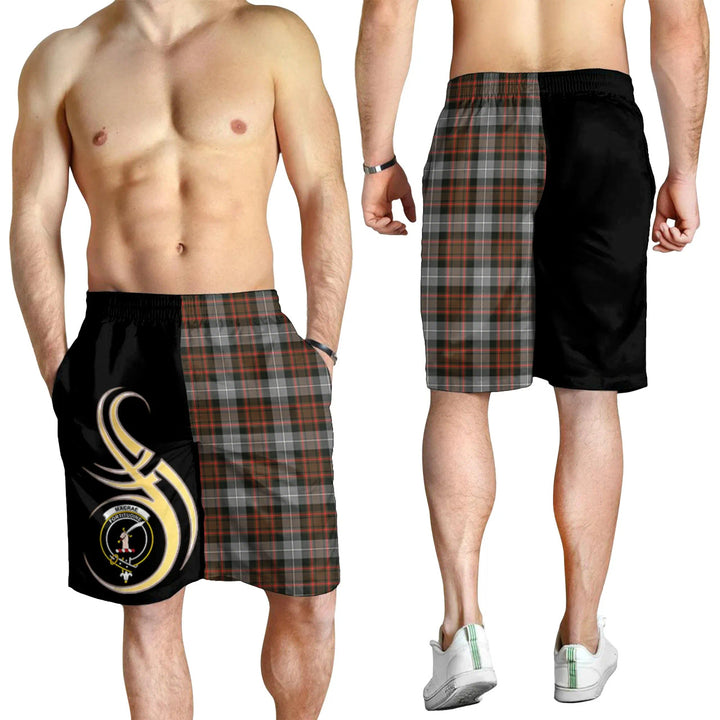 Scottish MacRae Hunting Weathered Clan Crest Tartan Believe in Me Men's Shorts