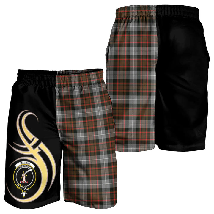 Scottish MacRae Hunting Weathered Clan Crest Tartan Believe in Me Men's Shorts