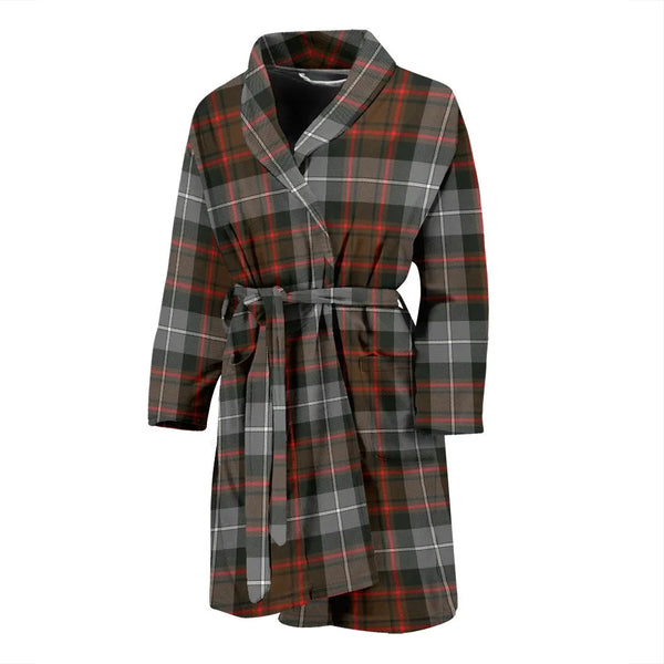 Scottish MacRae Hunting Weathered Clan Tartan Bathrobe 2