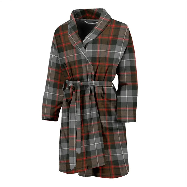 Scottish MacRae Hunting Weathered Clan Tartan Bathrobe 1