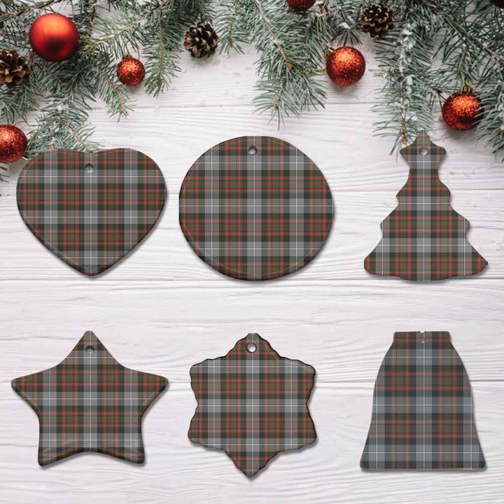 Scottish MacRae Hunting Weathered Clan Tartan Ceramic Ornament All Tartan Plaid