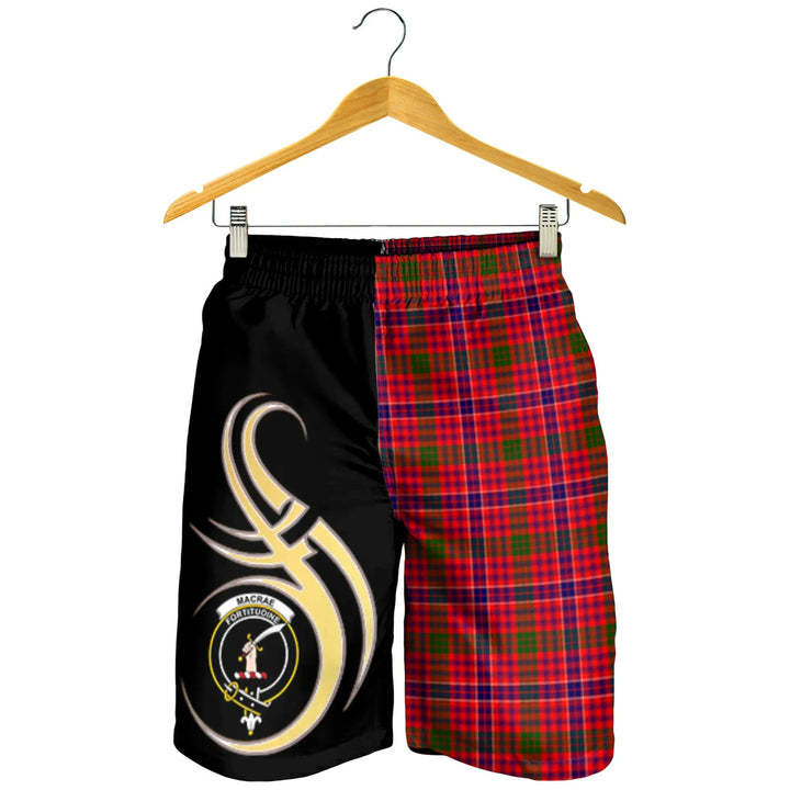Scottish MacRae Modern Clan Crest Tartan Believe in Me Men's Shorts