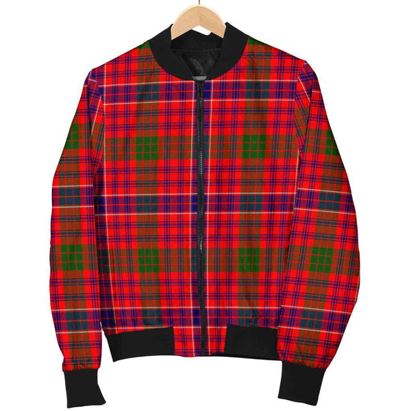 Scottish MacRae Modern Clan Tartan Bomber Jacket Tartan Plaid 1